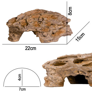 Terrario Dragon Stone M - kryjówka do terrarium 22x15x8cm