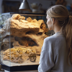 Terrario Dragon Stone M - kryjówka do terrarium 22x15x8cm