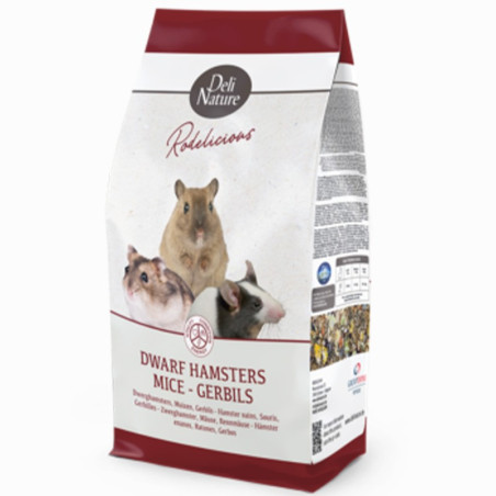 Deli Nature Rodelicious Dwarf Hamsters, Mice & Gerbils - mieszanka dla chomików, myszy i myszoskoczków 750g