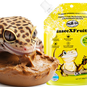 Probugs Crested Gecko Set Plus - kompletna dieta dla gekonów orzęsionych robaki i żel z witaminami