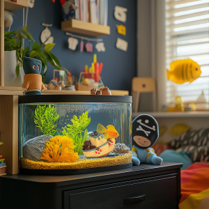 Kruger Meier Fishing Boat – Statek do akwarium 11x6.5x7.5 cm