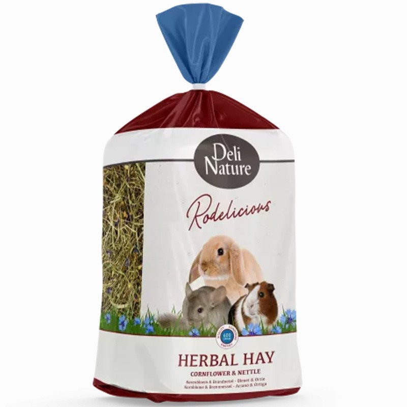 Deli Nature Rodelicious Herbal Hay Cornflower & Nettle - sianko ziołowe pokrzywa i chaber 600g
