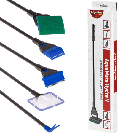 Kruger Meier AquaMate Hydra V - skrobak i czyści do akwarium 5 w 1