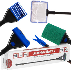 Kruger Meier AquaMate Hydra V - skrobak i czyści do akwarium 5 w 1