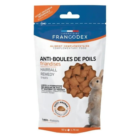 Francodex Przysmak Dla Gryzoni i Królików - zapobiegający zakłaczeniom 50 g