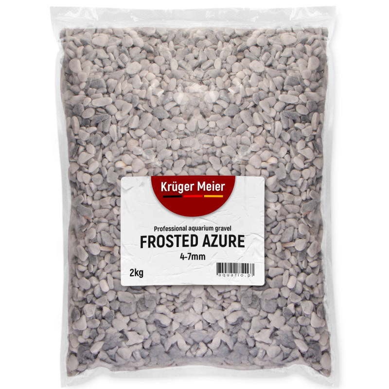 Kruger Meier Frosted Azure 4–7 mm – Żwirek akwarystyczny 2 kg