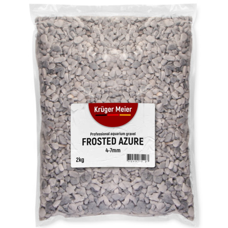 Kruger Meier Frosted Azure 4–7 mm – Żwirek akwarystyczny 2 kg