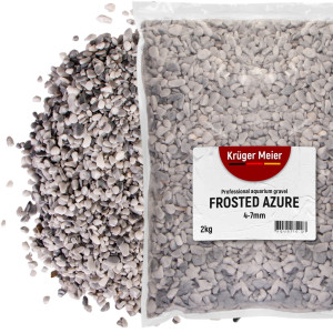 Kruger Meier Frosted Azure 4–7 mm – Żwirek akwarystyczny 2 kg