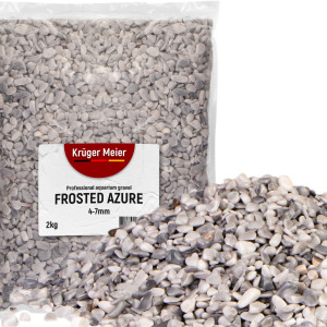 Kruger Meier Frosted Azure 4–7 mm – Żwirek akwarystyczny 2 kg