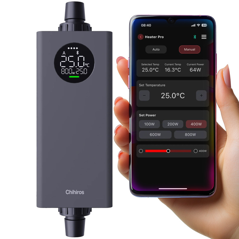 Chihiros Heater Pro 10W - 1000W - zewnętrzna grzałka sterowana aplikacją 16/22