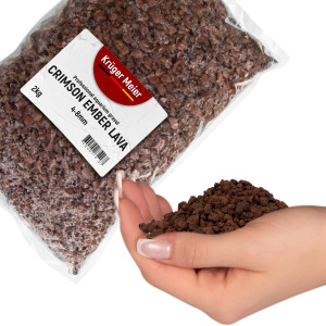 Kruger Meier Crimson Ember Lava 4–8 mm – Lawowe podłoże filtracyjne 2 kg