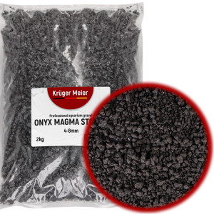 Kruger Meier Onyx Magma Stones 4-8 mm - Żwirek do akwarium 2kg