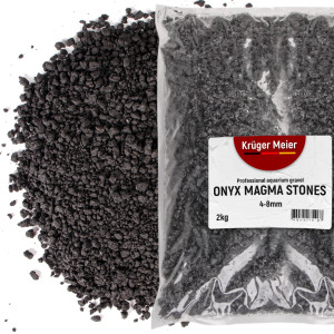 Kruger Meier Onyx Magma Stones 4-8 mm - Żwirek do akwarium 2kg