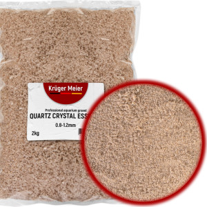 Kruger Meier Quartz Crystal Essence 0,8–1,2 mm – Piasek akwarystyczny 2 kg