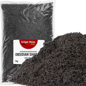 Kruger Meier Obsidian Shadow 0.8–1.6 mm – Piasek akwarystyczny 2 kg