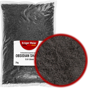 Kruger Meier Obsidian Shadow 0.8–1.6 mm – Piasek akwarystyczny 2 kg