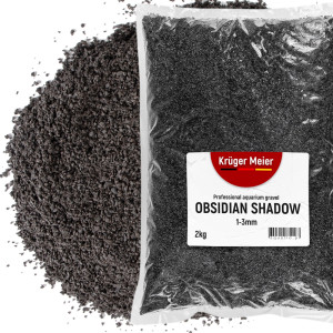 Kruger Meier Obsidian Shadow 1–3 mm – Żwirek akwarystyczny 2 kg