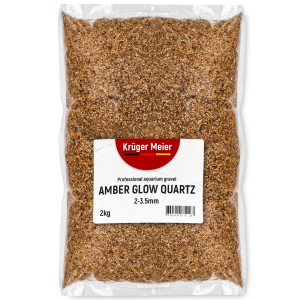 Kruger Meier Amber Glow Quartz 2–3,5 mm – Żwirek akwarystyczny 2 kg
