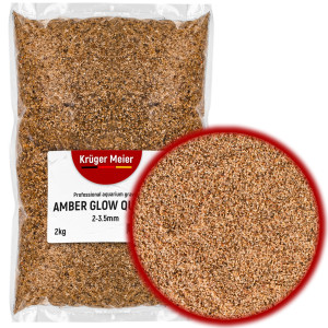 Kruger Meier Amber Glow Quartz 2–3,5 mm – Żwirek akwarystyczny 2 kg