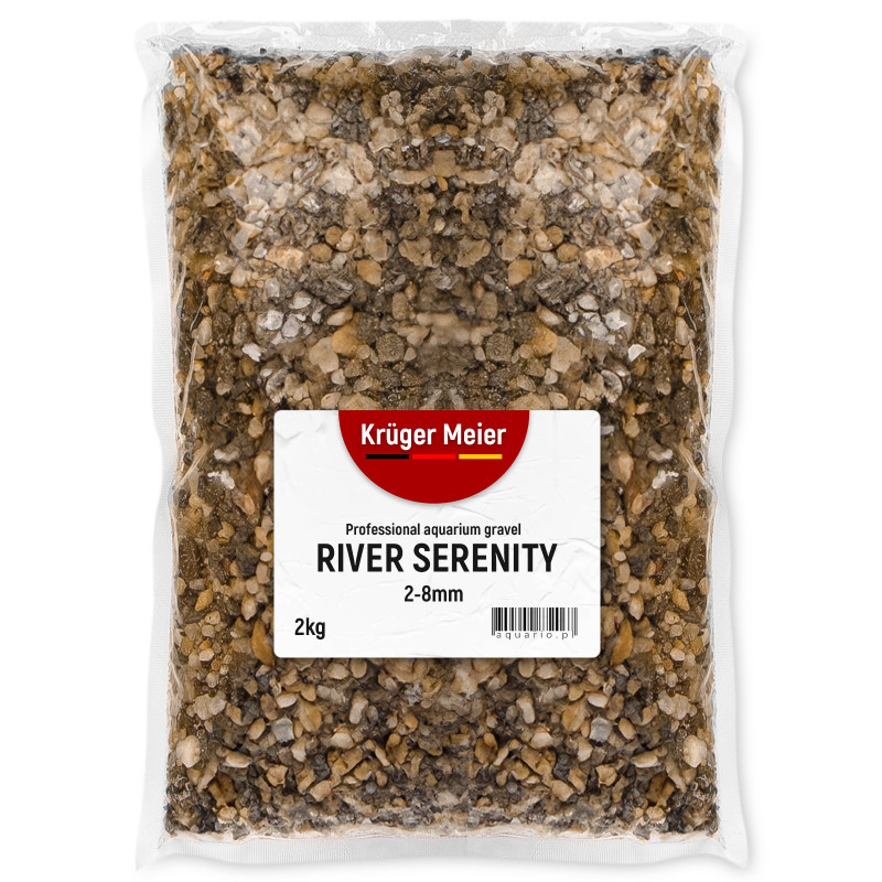 Kruger Meier River Serenity 2–8 mm – Żwirek akwarystyczny 2 kg