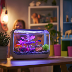 Kruger Meier Plant Mini Grass Violet - roślinka sztuczna