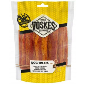Voskes Chicken Fillet Strips With Lamb - suszone mięso dla psa z kurczak z jagnięciną 400g