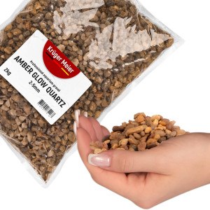 Kruger Meier Amber Glow Quartz 2-5 mm - Żwirek do akwarium 2kg