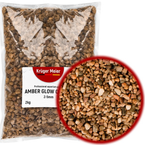 Kruger Meier Amber Glow Quartz 2-5 mm - Żwirek do akwarium 2kg