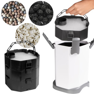 Kruger Meier Fluxion Elite 1200 UVC PRO - filtr zewnętrzny z lampą UV do akwarium 100 - 250 litrów