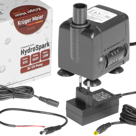 Kruger Meier HydroSpark All Connect - pompa wody 450l/h 12V i 230V