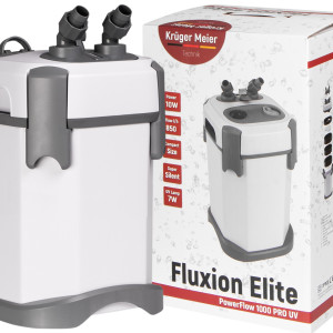 Kruger Meier Fluxion Elite 1000 UVC PRO - filtr zewnętrzny z lampą UV do akwarium 80 - 180 litrów