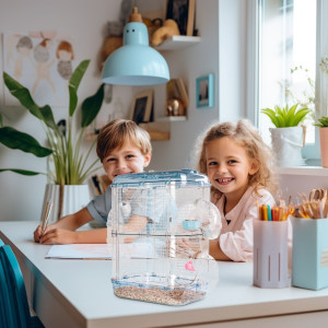 Furrever Friends Miku Clear - klatka dla małych gryzoni zestaw