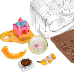 Furrever Friends Miku Castle - klatka dla małych gryzoni kompletny zestaw