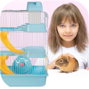 Furrever Friends Miku Skyscraper Blue - klatka dla małych gryzoni kompletny zestaw