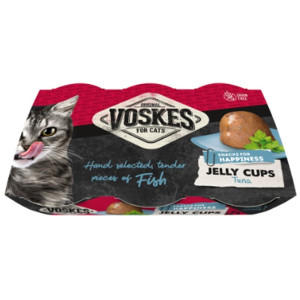 Voskes Jelly Cups Tuna - galaretka z tuńczykiem przysmak dla kota 6x25g