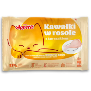 Comfy Appetit Pokarm w Saszetkach - kurczak w rosole 4x85g