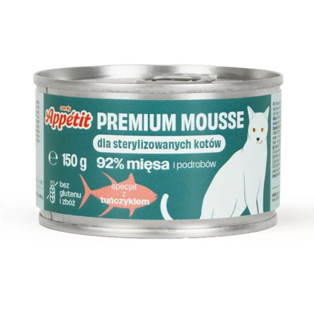 Comfy Appetit Premium Mousse Sterilized 150g -  Karma dla kotów po sterylizacji o smaku tuńczyka
