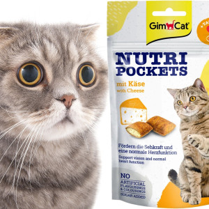 GimCat Nutri Pockets Cheese - kocie przysmaki na oczy i serce