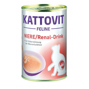 Kattovit Drink Renal Chicken 135ml - zupka z kurczakiem dla kotów chorych na nerki