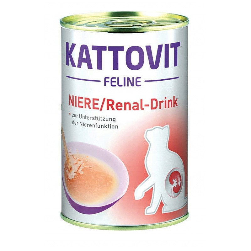 Kattovit Drink Renal Chicken 135ml - zupka z kurczakiem dla kotów chorych na nerki