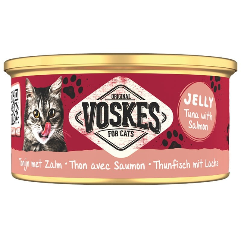 Voskes Tuna With Salmon - tuńczyk z łososiem mokra karma dla kota 85g