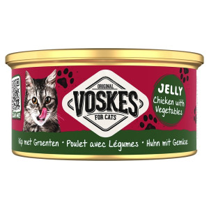 Voskes Jelly Wetfood Chicken With Vegetables - kurczak z warzywami w galarecie mokra karma dla kota 85g