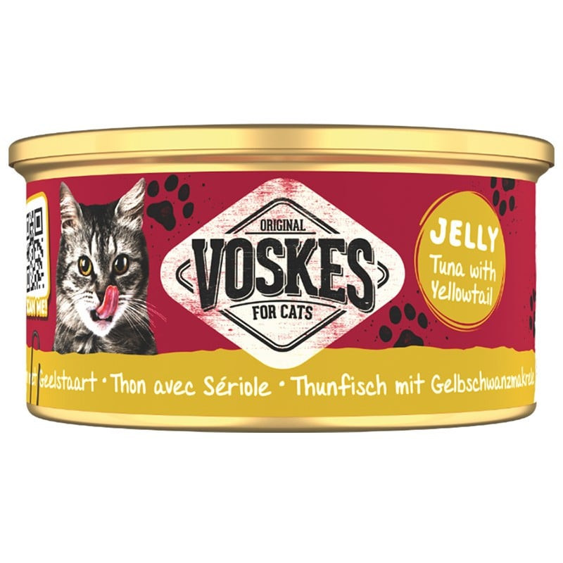 Voskes Tuna With Yellowtail 85g – tuńczyk z żółtogonem mokra karma dla kota