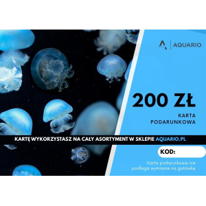 Karta podarunkowa 200 zł - Idealny prezent dla akwarysty lub terrarysty