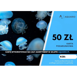 Karta podarunkowa 50 zł - Idealny prezent dla akwarysty lub terrarysty