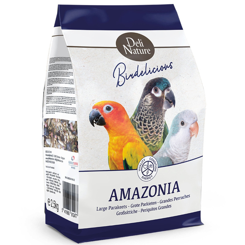 Deli Nature Birdelicious Amazonia 800g - pokarm dla średnich papug