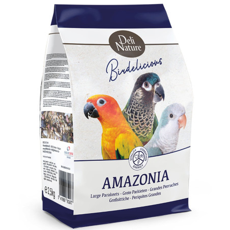 Deli Nature Birdelicious Amazonia 800g - pokarm dla średnich papug