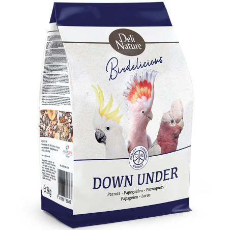 Deli Nature Birdelicious Down Under 800g - pokarm dla średnich papug kakadu