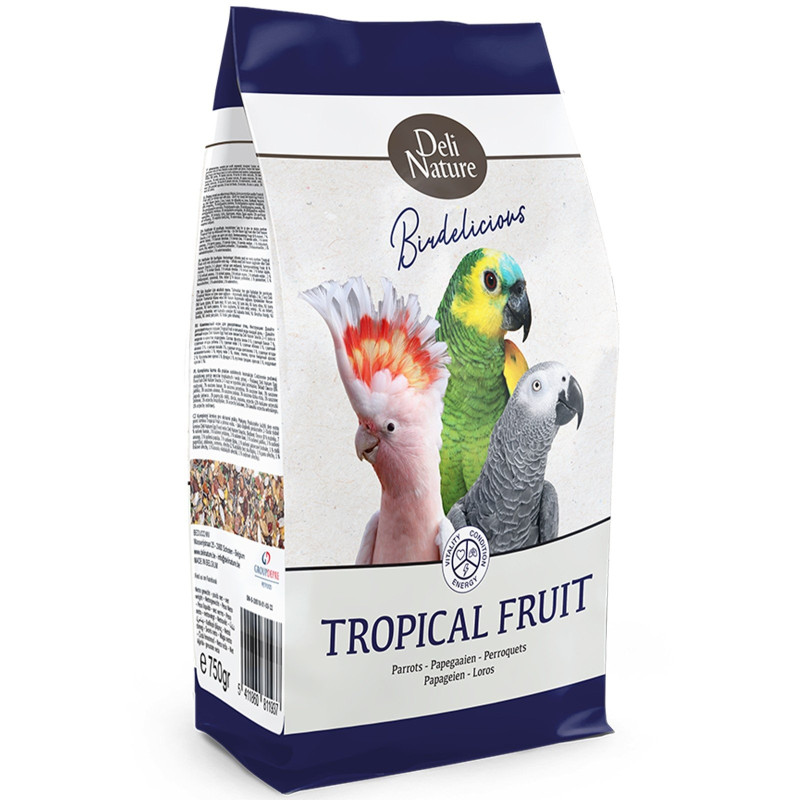 Deli Nature Birdelicious Tropical Friut 750g - uzupełnienie pokarmu i przysmak dla papug