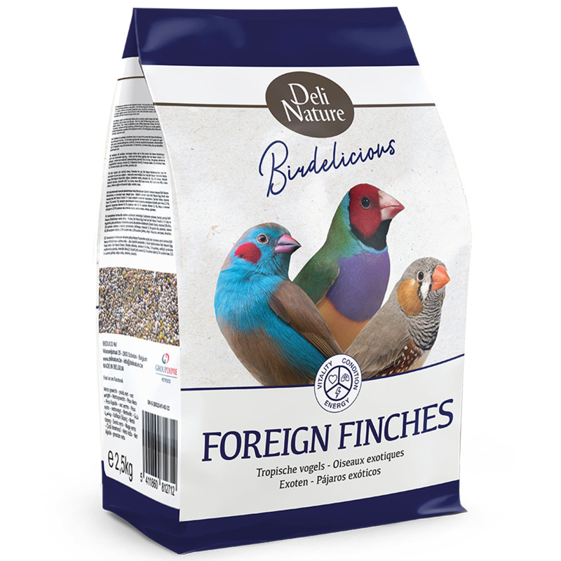 Deli Nature Birdelicious Foreign Finches 800g - pokarm dla zeberki, amadyna wspaniała